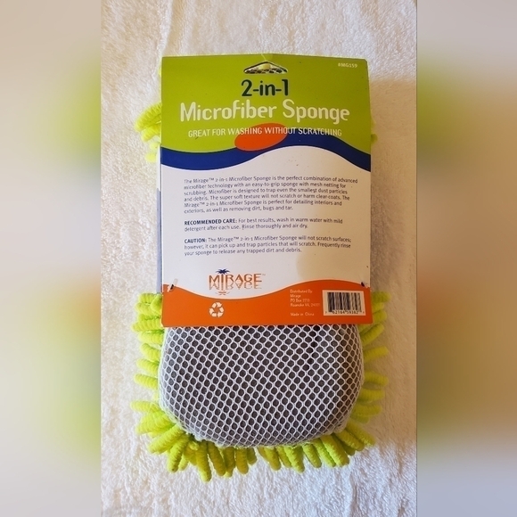 Mirage 2 n 1 Microfiber Sponge - Picture 2 of 2